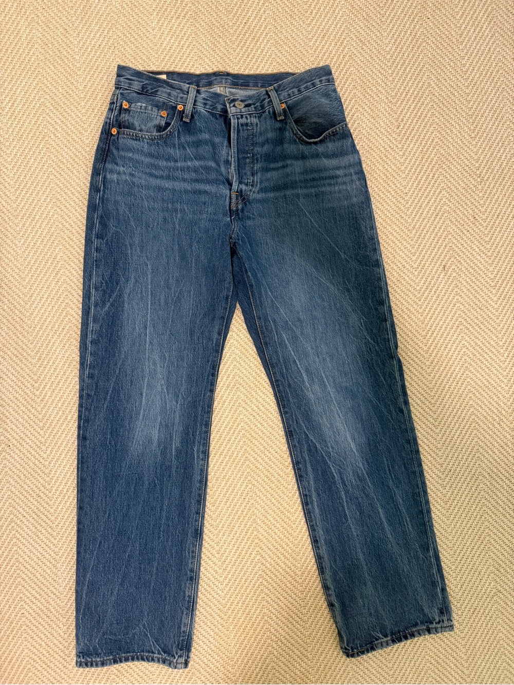 Levi's Men's Dark Blue Straight Leg Jeans